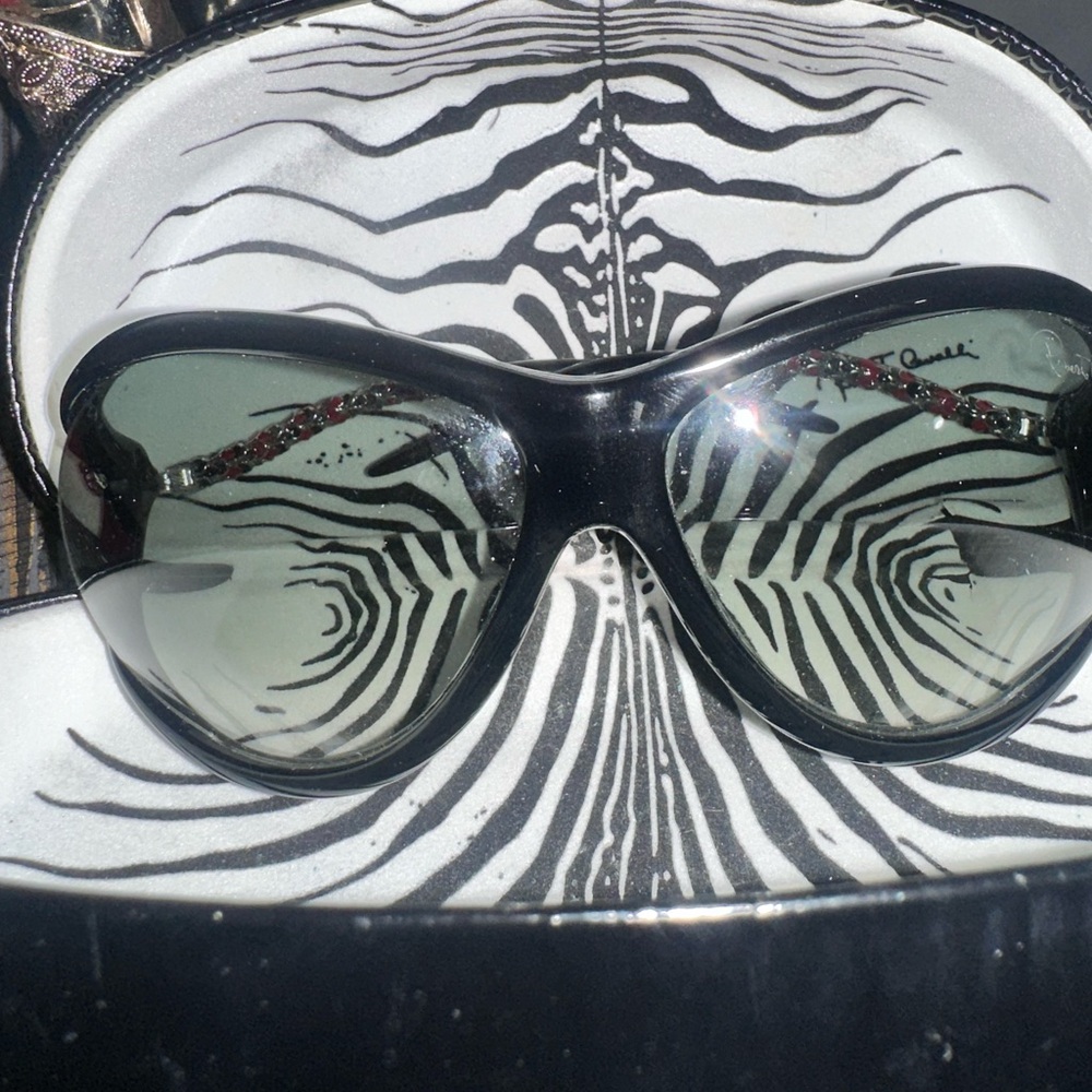 Roberto Cavalli oversized Sunglasses with Case